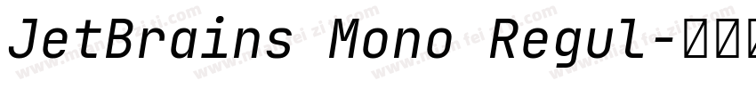JetBrains Mono Regul字体转换